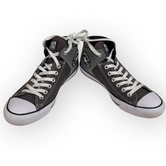 Converse Mens Size 8 Chuck Taylor All Star 154841C Gray Running Shoes Sneakers - Picture 2 of 16